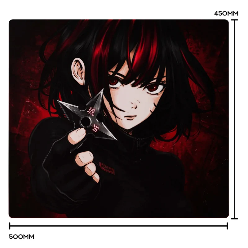 Tekkusai Kohaku Glass Mousepad (500x450x2mm)