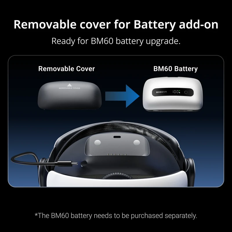 BoboVR M3 Head Strap Compatible w/ Meta Quest 3/3S