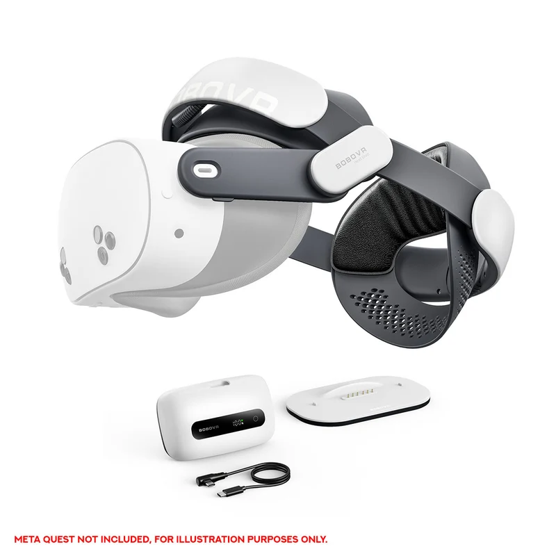 BoboVR M3 Pro+ Battery Strap Compatible w/ Meta Quest 3/3S