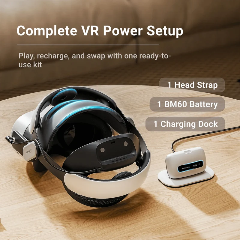 BoboVR M3 Pro+ Battery Strap Compatible w/ Meta Quest 3/3S