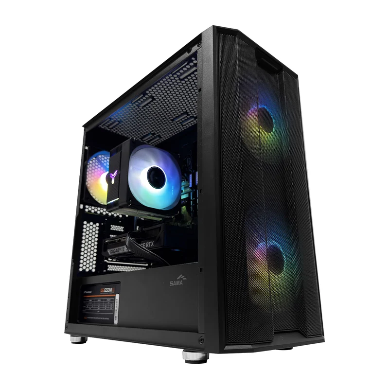 Sigma S30 Black Desktop Gaming PC | AMD Ryzen 5 5600GT | 16GB (2x8GB) RAM | 1TB SSD | RTX 5060 | Windows 11 Pro