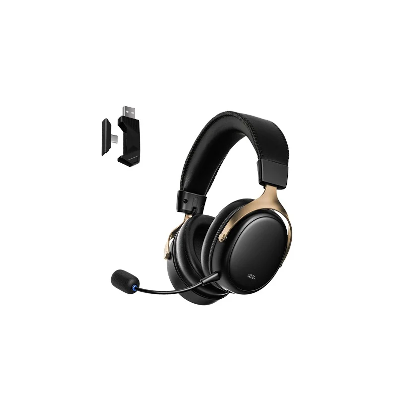 Akko Verge S9 Master Gaming Headset (Crimson & Gold, Black & Gold)