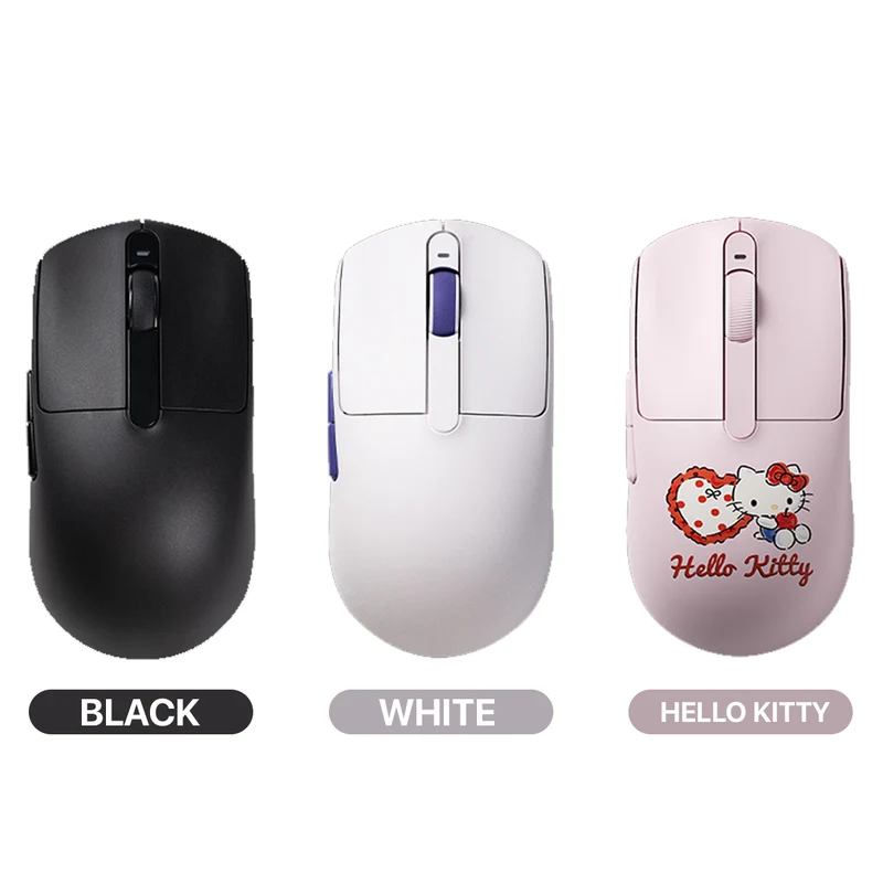 Akko Dash V9 Pro Multi-Mode Gaming Mouse (White, Black, Hello Kitty) (111-M0016-009, 111-M0016-011, 111-M0016-003)