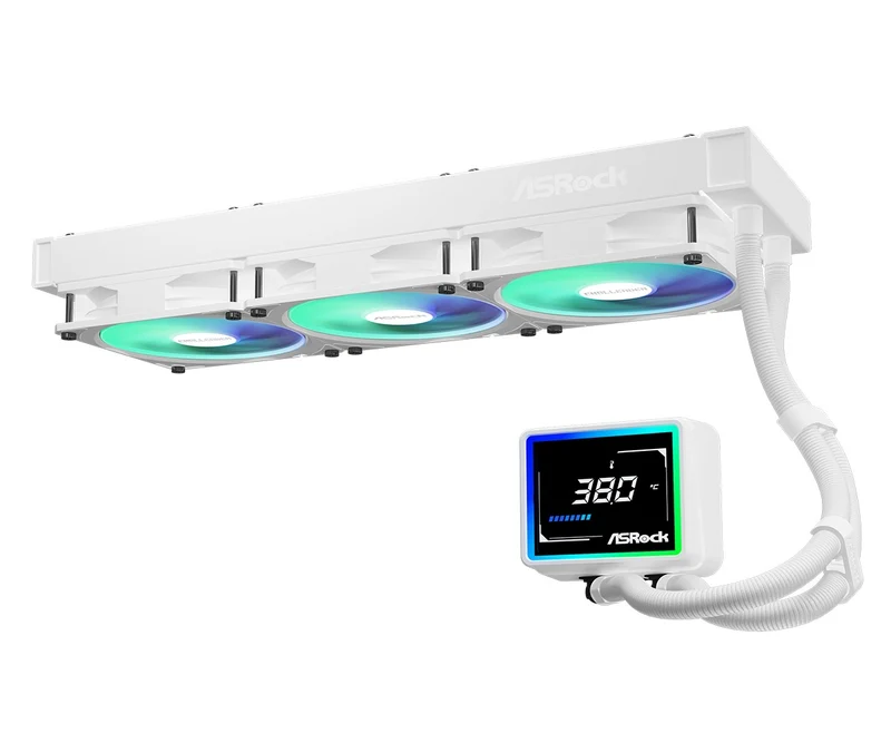 ASRock Challenger 360 Digital AIO Liquid Cooler (Black, White)
