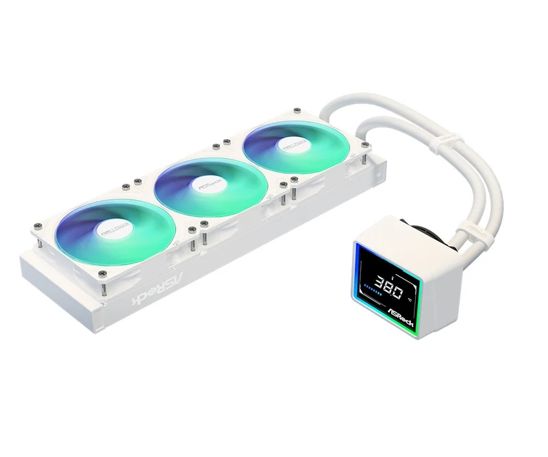 ASRock Challenger 360 Digital AIO Liquid Cooler (Black, White)