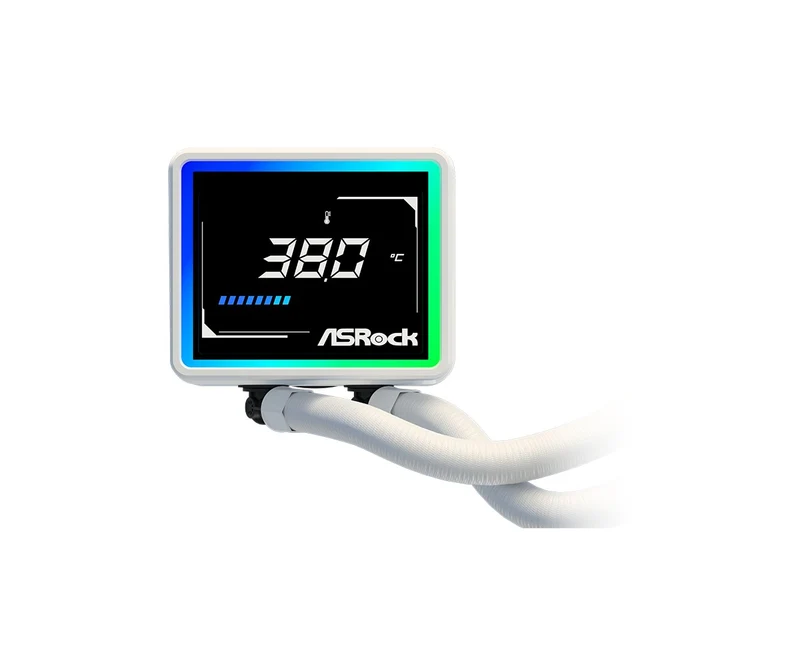 ASRock Challenger 360 Digital AIO Liquid Cooler (Black, White)