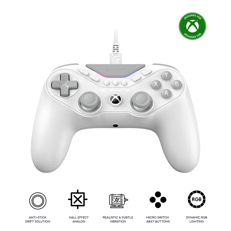 GameSir Tarantula Pro Wired eSports Controller for Xbox / PC (White) (T3 Pro)