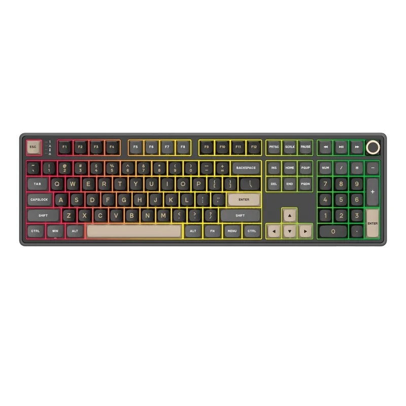 Royal Kludge R108 Single-Mode RGB 107 Keys Mechanical Keyboard Phantom (Snowfall Switch)