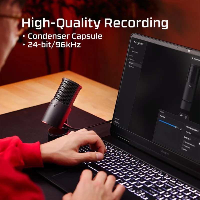 HyperX Merch Bundle 2026 (Cloud III Headset + Solocast 2 Microphone + Pulsefire Haste 2 Wireless Mouse + Free-Size T-Shirt + Arm Sleeves)