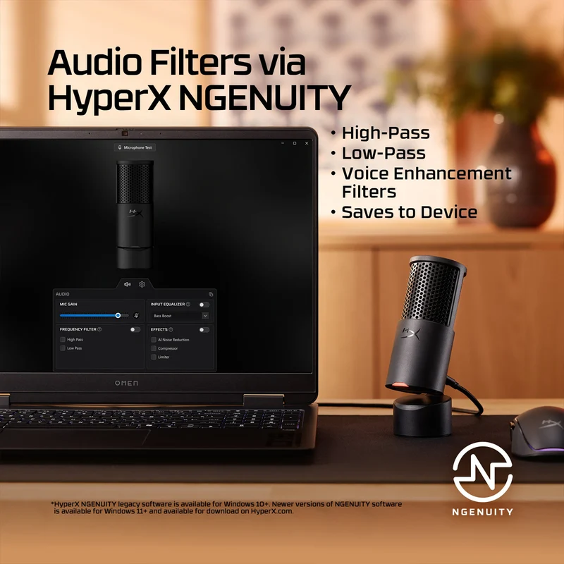 HyperX Merch Bundle 2026 (Cloud III Headset + Solocast 2 Microphone + Pulsefire Haste 2 Wireless Mouse + Free-Size T-Shirt + Arm Sleeves)
