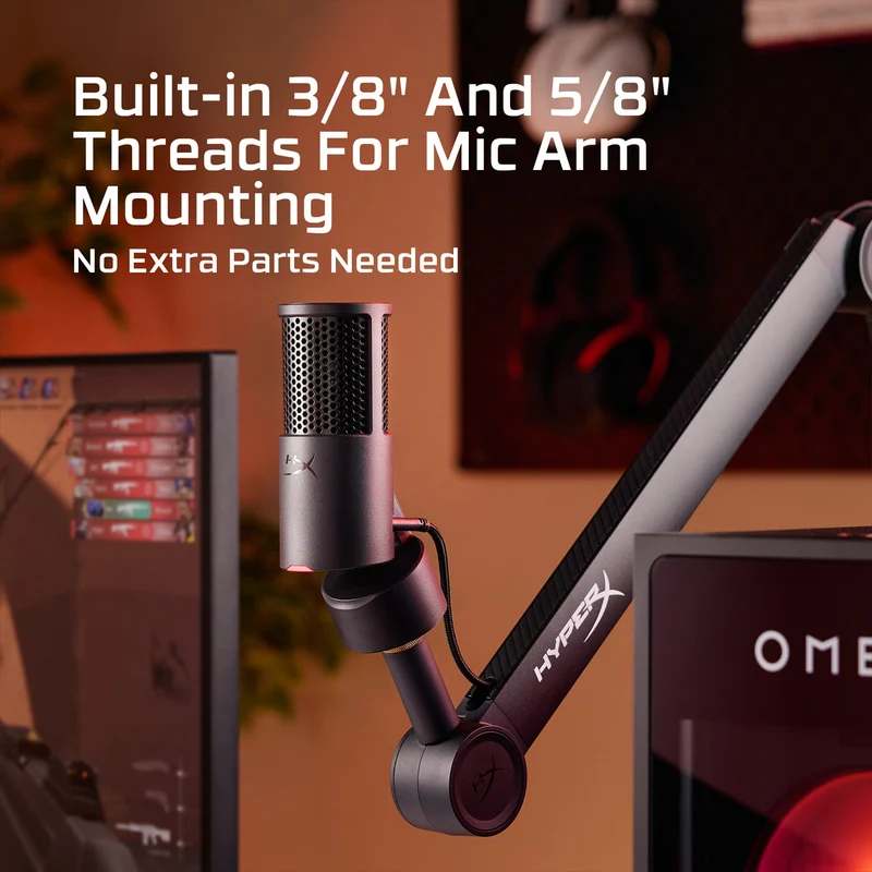 HyperX Merch Bundle 2026 (Cloud III Headset + Solocast 2 Microphone + Pulsefire Haste 2 Wireless Mouse + Free-Size T-Shirt + Arm Sleeves)