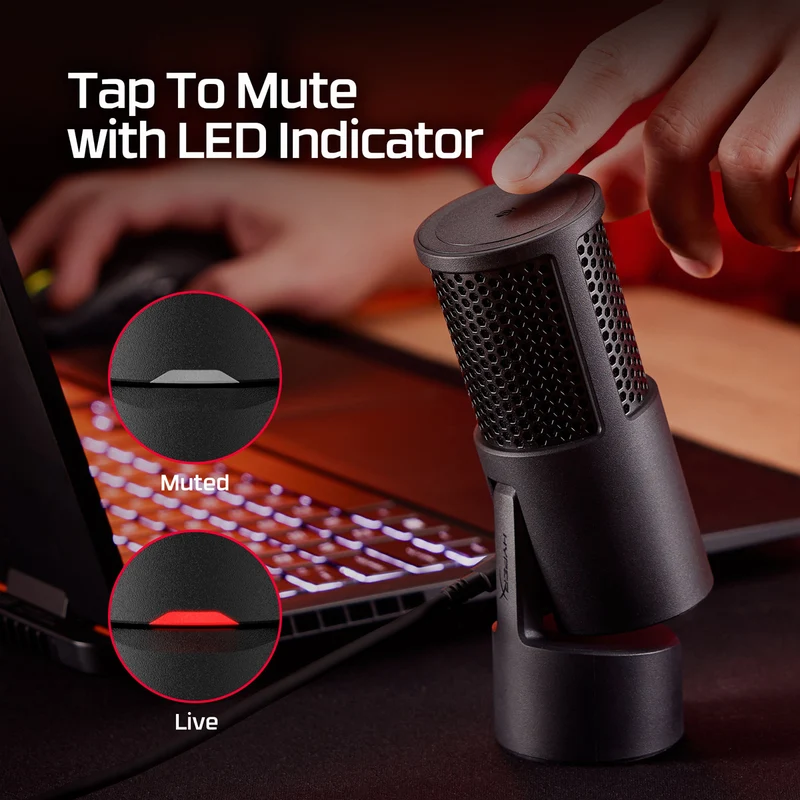 HyperX Merch Bundle 2026 (Cloud III Headset + Solocast 2 Microphone + Pulsefire Haste 2 Wireless Mouse + Free-Size T-Shirt + Arm Sleeves)