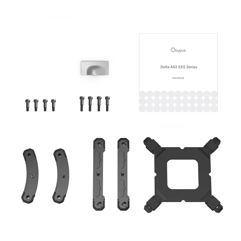 Ocypus Delta A62 EXS 6 Heatpipes Dual Tower CPU Air Cooler (Black, White) (Delta-A62-BK1NNWN00S-GL, Delta-A62-WH1NNWN00S-GL)