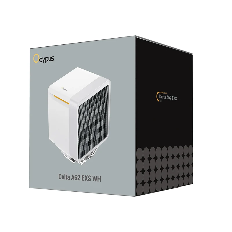 Ocypus Delta A62 EXS 6 Heatpipes Dual Tower CPU Air Cooler (Black, White) (Delta-A62-BK1NNWN00S-GL, Delta-A62-WH1NNWN00S-GL)