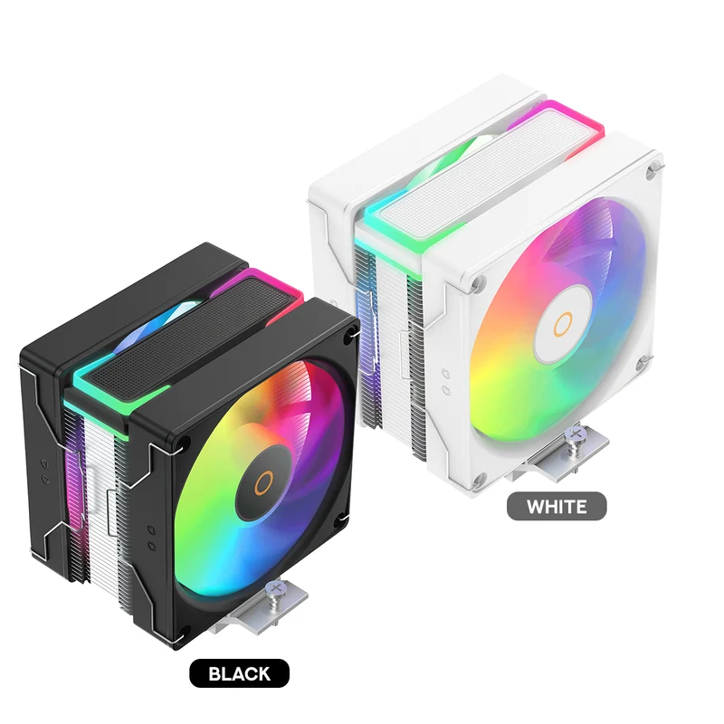 Ocypus Delta A40 SE Dual Fan ARGB Single-Tower CPU Air Cooler (Black, White) (Delta-A40-BK2AAWN00S-GL, Delta-A40-WH2AAWN00S-GL)
