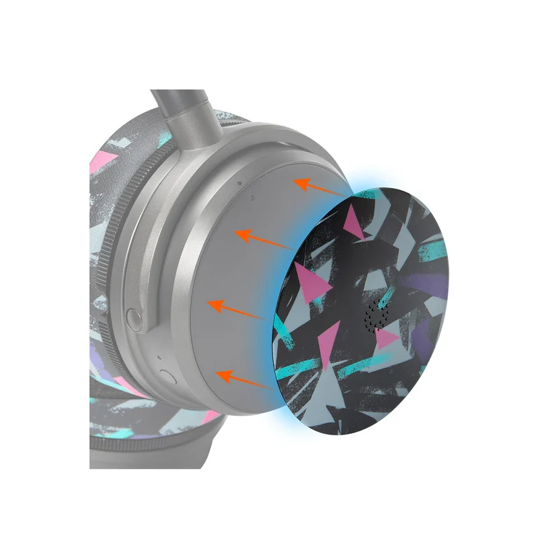 Wicked Cushions WC Side Speaker Plates for Audeze Maxwell 2 Headsets (90s Black, Black, Emerald Tide, Geo Grey, The Simulation)