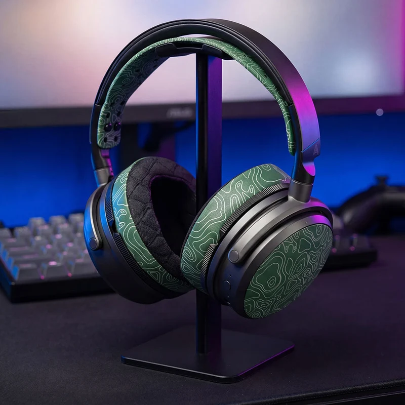 Wicked Cushions WC Side Speaker Plates for Audeze Maxwell 2 Headsets (90s Black, Black, Emerald Tide, Geo Grey, The Simulation)