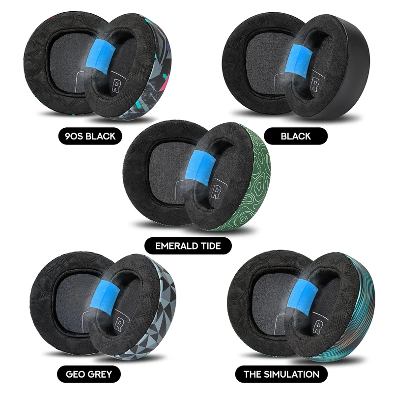 Wicked Cushions Audeze Maxwell 2 Earpads - WC FreeZe Cooling Gel (90s Black, Black, Emerald Tide, Geo Grey, The Simulation)