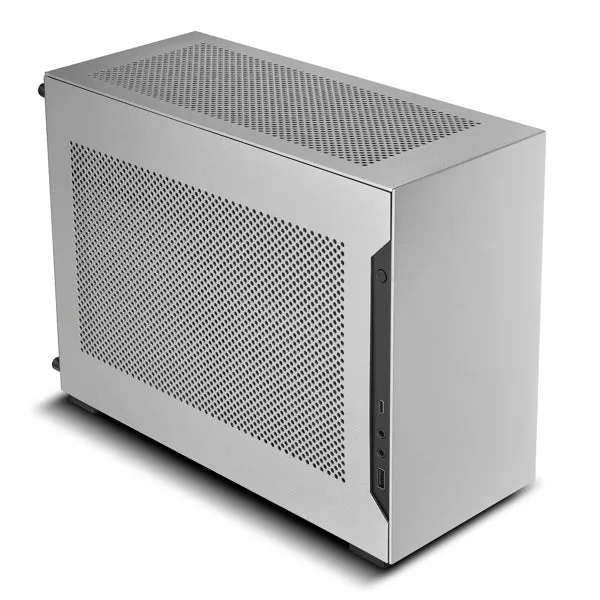 Lian Li A4-H20 Mini-ITX Dan SmallForm Factor PC Case (Black, Silver) (A4H2OX5, A4H2OA5)