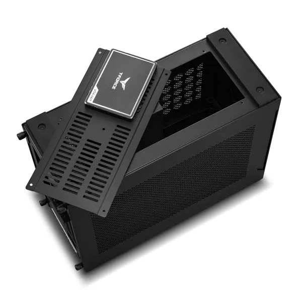 Lian Li A4-H20 Mini-ITX Dan SmallForm Factor PC Case (Black, Silver) (A4H2OX5, A4H2OA5)