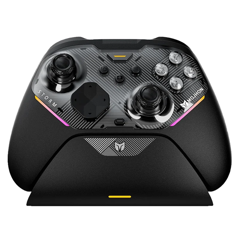 Bigbig Won Mojhon Storm Multi-Platform Wireless Controller for Win 10 & 11 / Nintendo Switch / Nintendo Switch 2 / Android / iOS (C04) (Black, White)