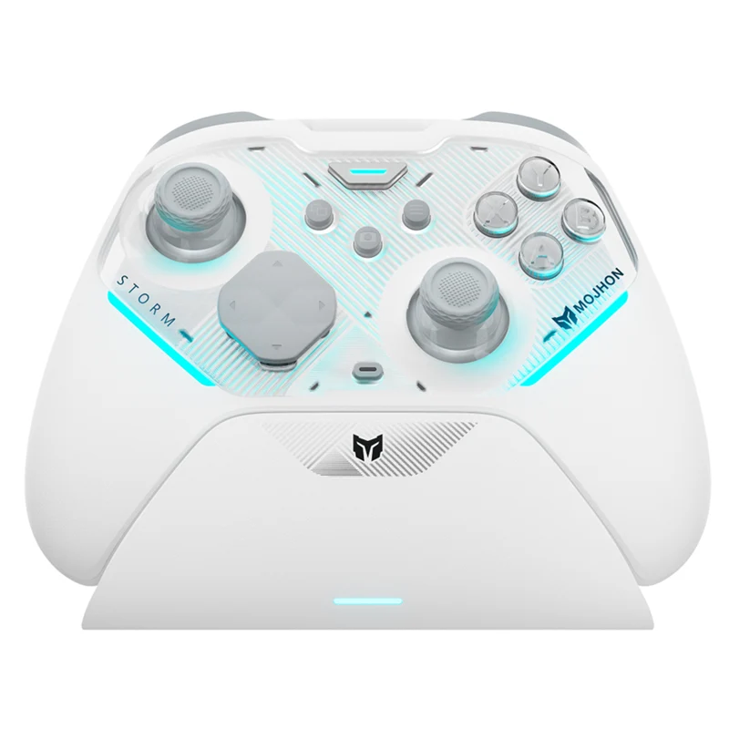 Bigbig Won Mojhon Storm Multi-Platform Wireless Controller for Win 10 & 11 / Nintendo Switch / Nintendo Switch 2 / Android / iOS (C04) (Black, White)