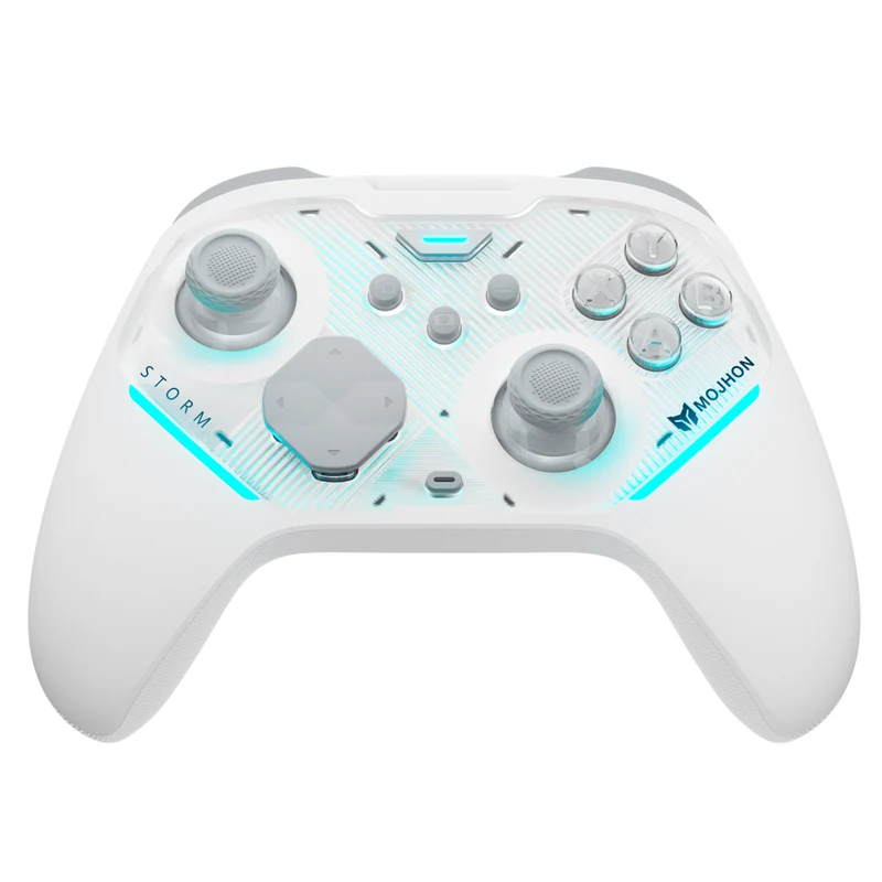 Bigbig Won Mojhon Storm Multi-Platform Wireless Controller for Win 10 & 11 / Nintendo Switch / Nintendo Switch 2 / Android / iOS (C04) (Black, White)