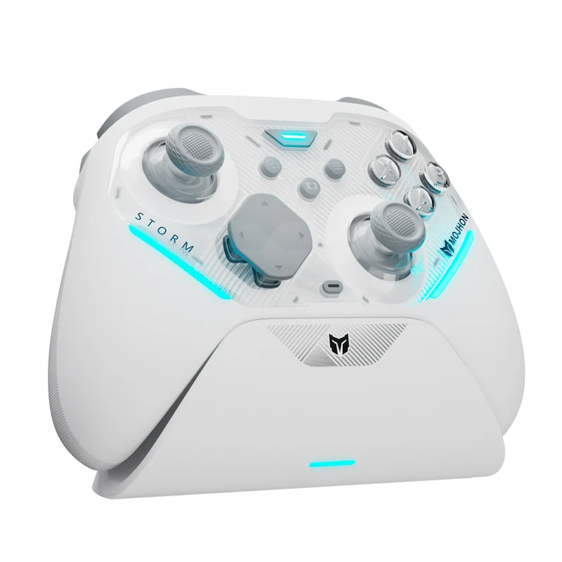 Bigbig Won Mojhon Storm Multi-Platform Wireless Controller for Win 10 & 11 / Nintendo Switch / Nintendo Switch 2 / Android / iOS (C04) (Black, White)