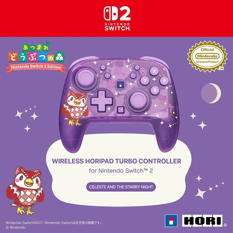 Hori Wireless Horipad Turbo Controller for Nintendo Switch 2 (Celeste and the Starry Night) (NSX-193A)