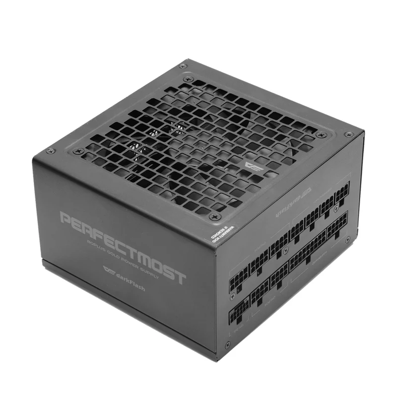 DarkFlash PMT1050 1050W 80+ Gold ATX 3.1 PCIe 5.1 Perfectmost Full Modular Power Supply (Black)