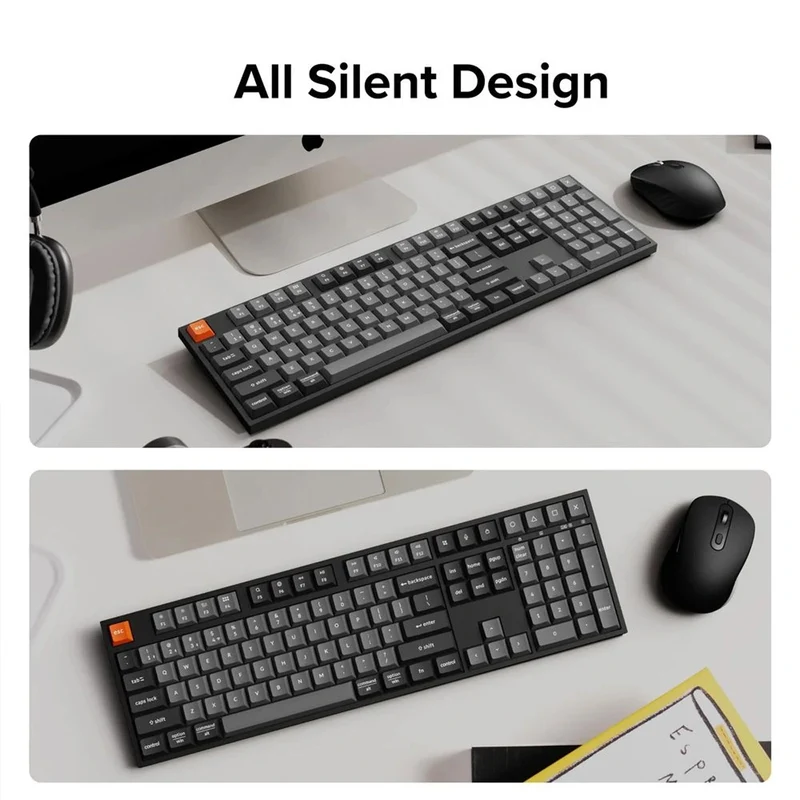 Keychron B36 Full-Size Keyboard and BM25 Mouse Wireless Combo (KCBD13)