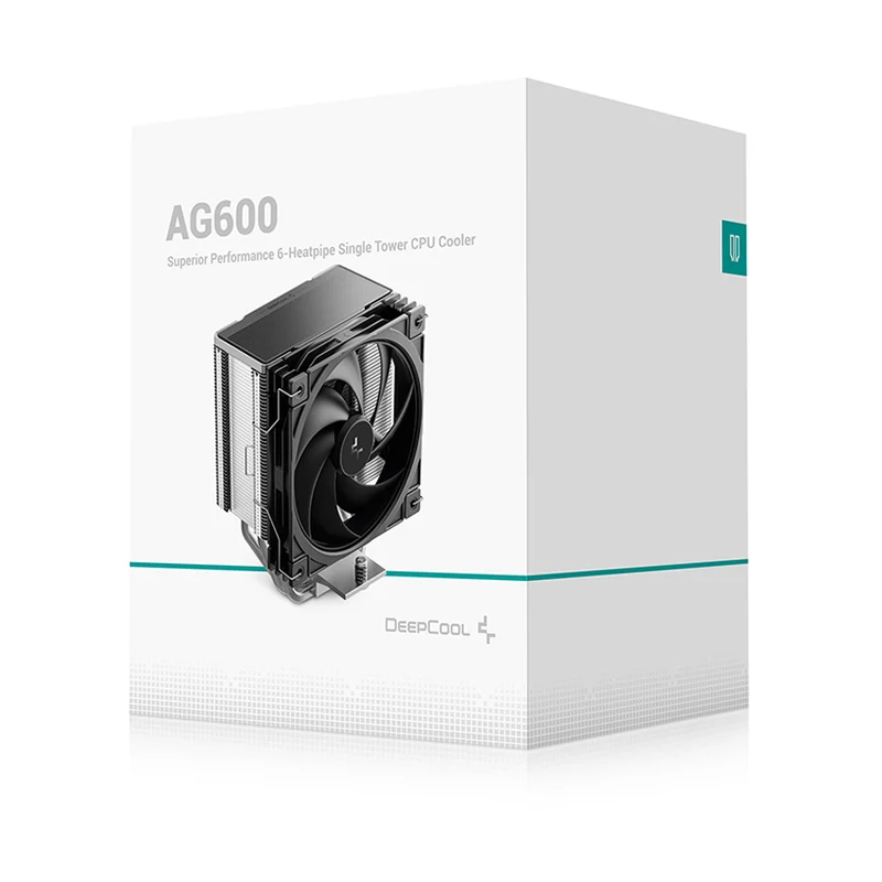 DeepCool AG600 Superior Performance 6-Heatpipe Single Tower CPU Air Cooler (R-AG600-BKNPMG2-G)