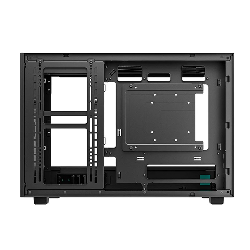 DeepCool CH260 Wood High Airflow Compact M-ATX Wood Grain PC Case (Black, White) (R-CH260-BKNWM0-G-1, R-CH260-WHNWM0-G-1)