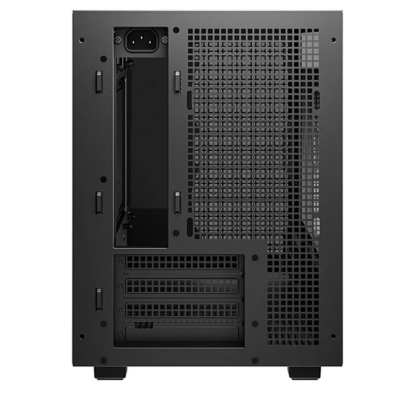 DeepCool CH260 Wood High Airflow Compact M-ATX Wood Grain PC Case (Black, White) (R-CH260-BKNWM0-G-1, R-CH260-WHNWM0-G-1)
