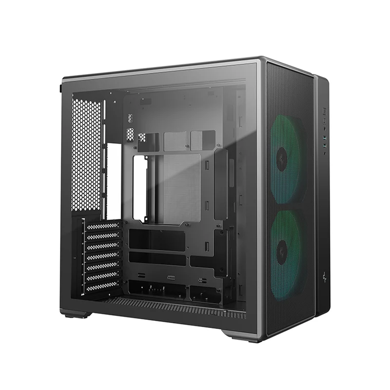 DeepCool CG590 Mesh 2F Mid-Tower ATX PC Case with Pre-Installed 2x160mm ARGB Fans (Black) (R-CG590MESH-BKANA2-G)