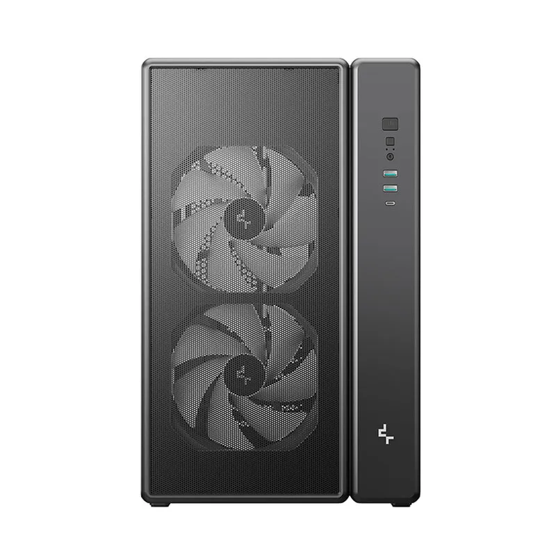 DeepCool CG590 Mesh 2F Mid-Tower ATX PC Case with Pre-Installed 2x160mm ARGB Fans (Black) (R-CG590MESH-BKANA2-G)