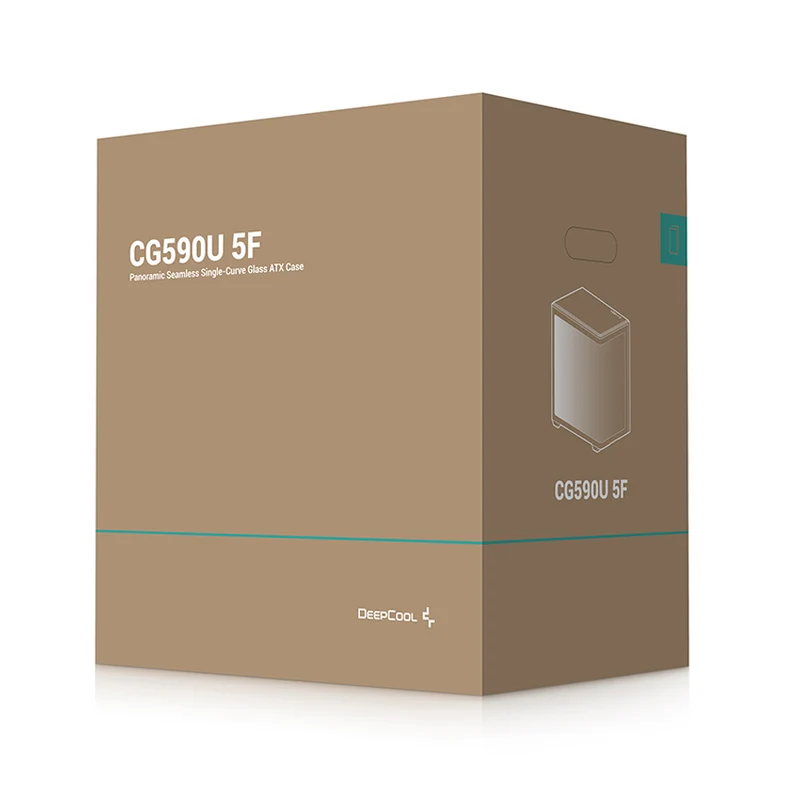DeepCool CG590U 5F Panoramic Seamless Single-Curve Glass ATX PC Case (Black) (R-CG590U-BKAGA5-G)