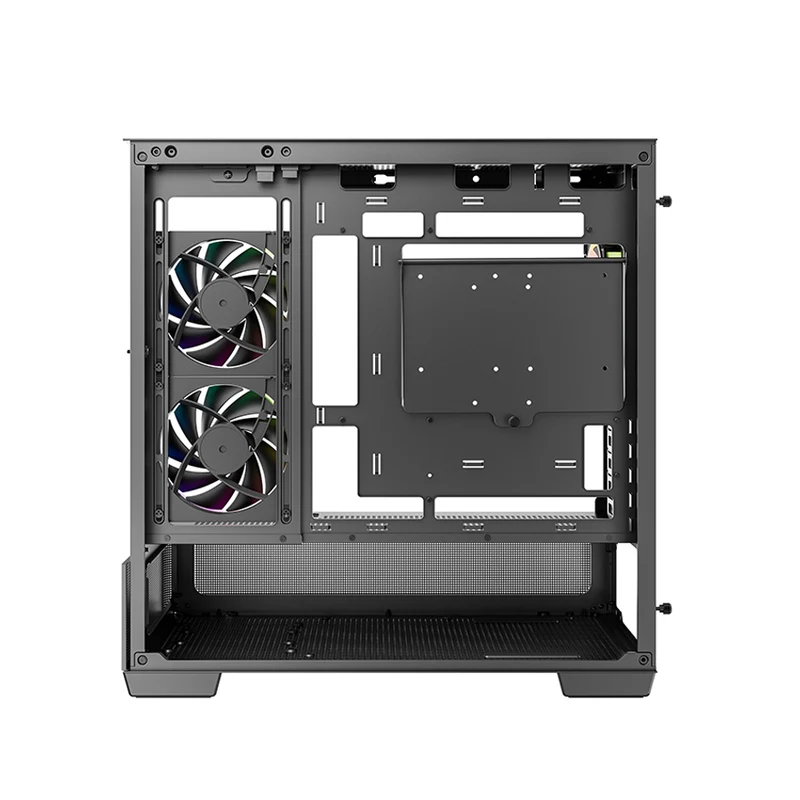 DeepCool CG380U 3F Panoramic Curved Glass M-ATX PC Case (Black) (R-CG380U-BKAGM3-G)