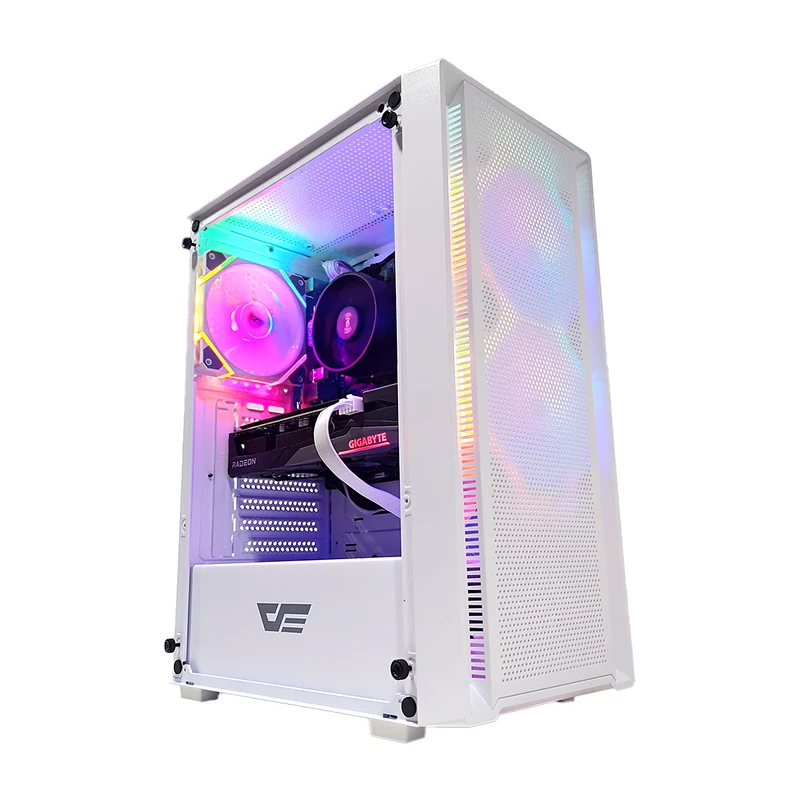Alpha A305TG White Desktop Gaming PC | AMD Ryzen 5 5500 | 16GB (2x8GB) RAM | 512GB SSD | RX 7600 | Windows 11 Pro