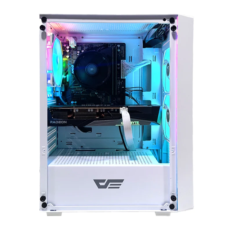 Alpha A305TG White Desktop Gaming PC | AMD Ryzen 5 5500 | 16GB (2x8GB) RAM | 512GB SSD | RX 7600 | Windows 11 Pro