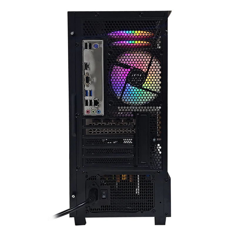 Alpha Pano M110A Black Desktop Gaming PC | AMD Ryzen 5 5500 | 16GB (2x8GB) RAM | 512GB SSD | RX 7600 | Windows 11 Pro