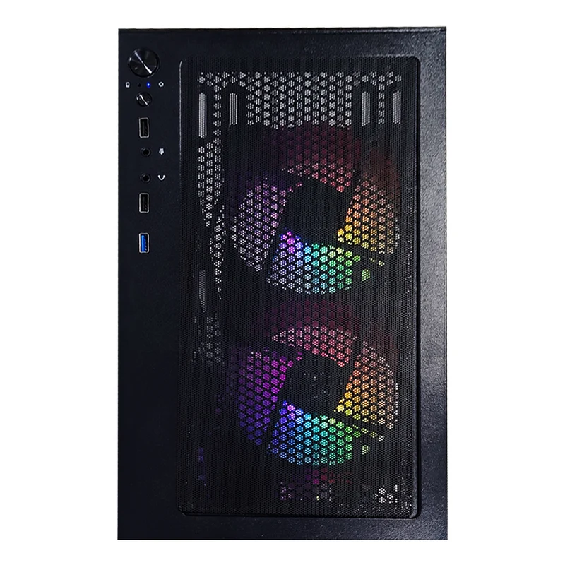 Alpha Pano M110A Black Desktop Gaming PC | AMD Ryzen 5 5500 | 16GB (2x8GB) RAM | 512GB SSD | RX 7600 | Windows 11 Pro