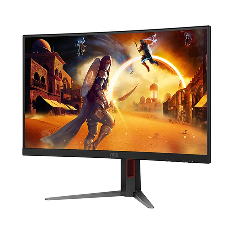 AOC CQ27G4S/71 27" QHD (2560x1440) Dual Mode (QHD 320Hz or HD 400Hz) 0.3ms (MPRT) / 1ms GTG VA Gaming Monitor with Tilt/ Height/ Swivel Adjustment (Black & Red)