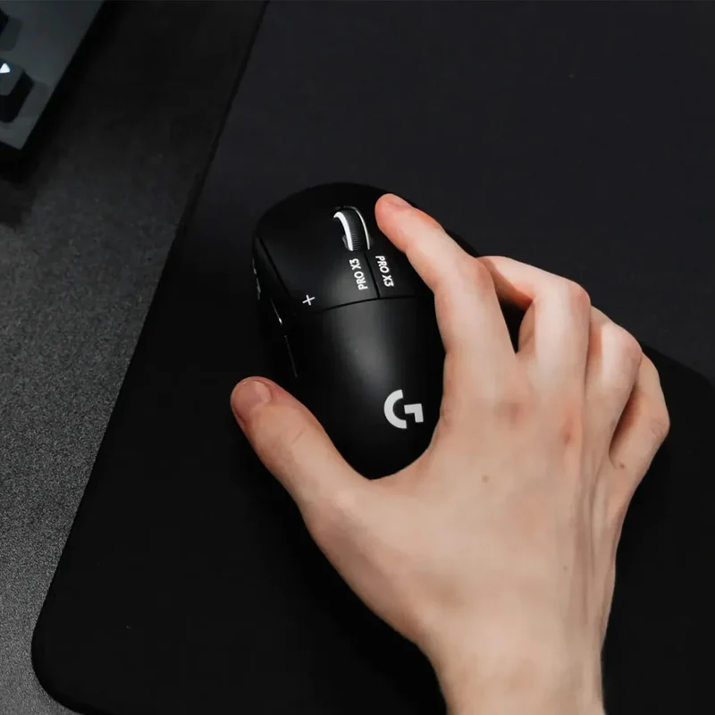 Logitech Pro X3 Superstrike Lightspeed Wireless Gaming Mouse (Midnight Black, Pink Eclipse)