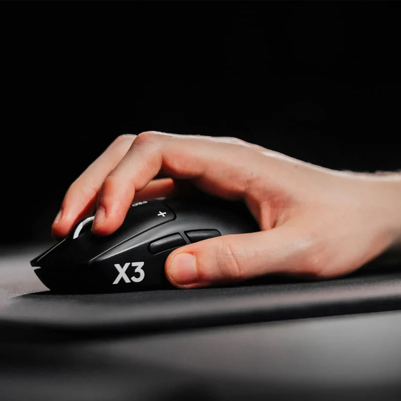 Logitech Pro X3 Superstrike Lightspeed Wireless Gaming Mouse (Midnight Black, Pink Eclipse)