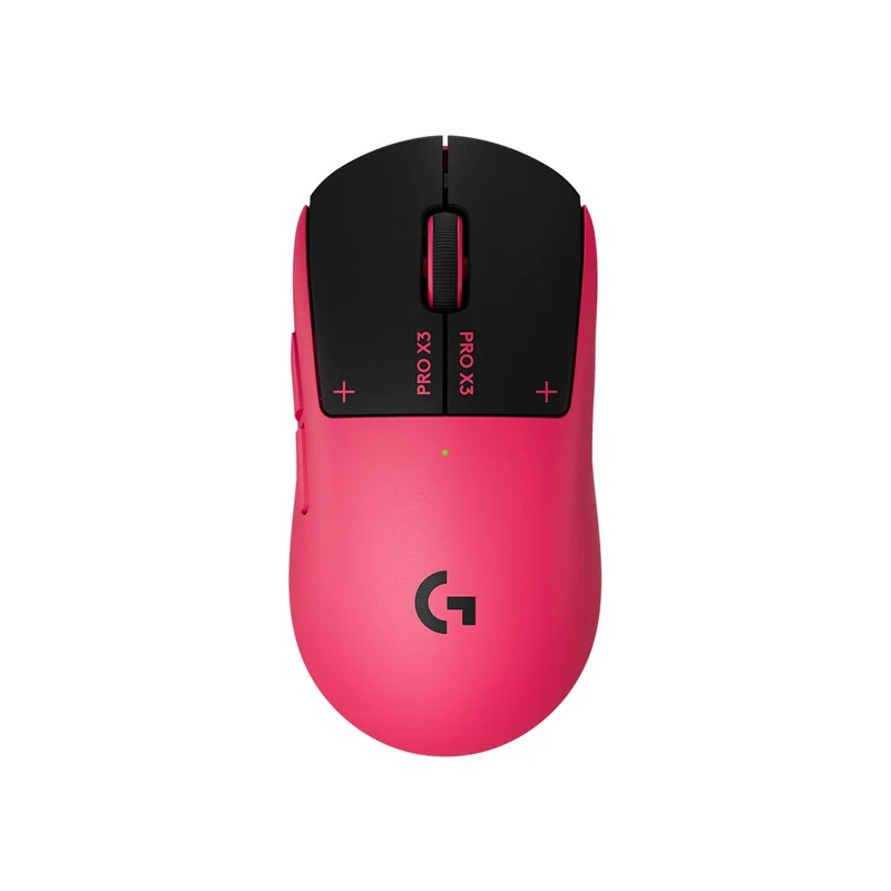 Logitech Pro X3 Superstrike Lightspeed Wireless Gaming Mouse (Midnight Black, Pink Eclipse)