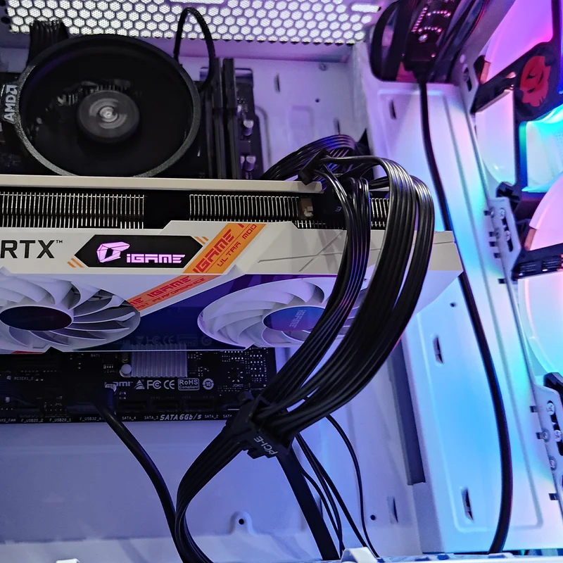 Alpha Aurora White Desktop Gaming PC | AMD Ryzen 5 5500 | 16GB (2x8GB) RAM | 512GB SSD | RTX 3050 | Windows 11 Pro