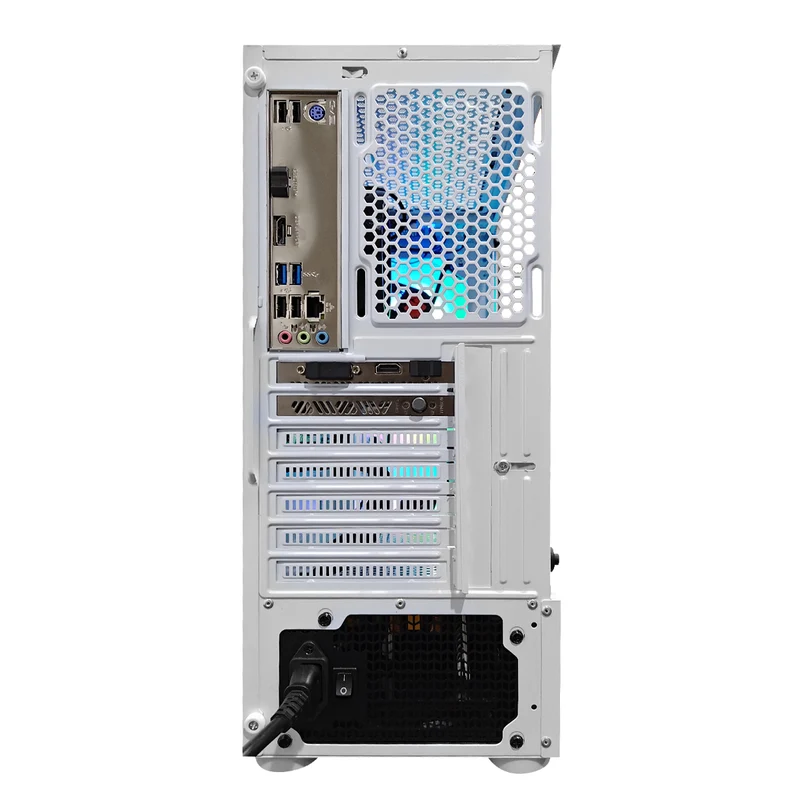 Alpha Aurora White Desktop Gaming PC | AMD Ryzen 5 5500 | 16GB (2x8GB) RAM | 512GB SSD | RTX 3050 | Windows 11 Pro