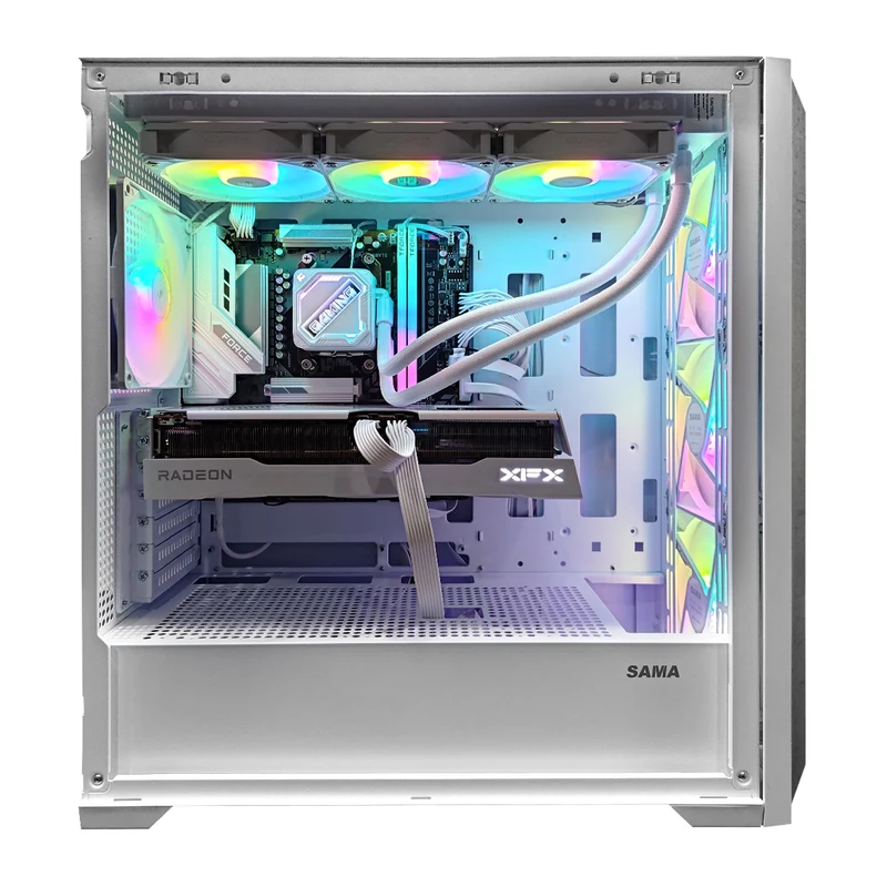 Optima Z60 White Desktop Gaming PC | AMD Ryzen 7 9700X | 32GB (2x16GB) RAM | 1TB SSD | RX 9070 XT | Windows 11 Pro