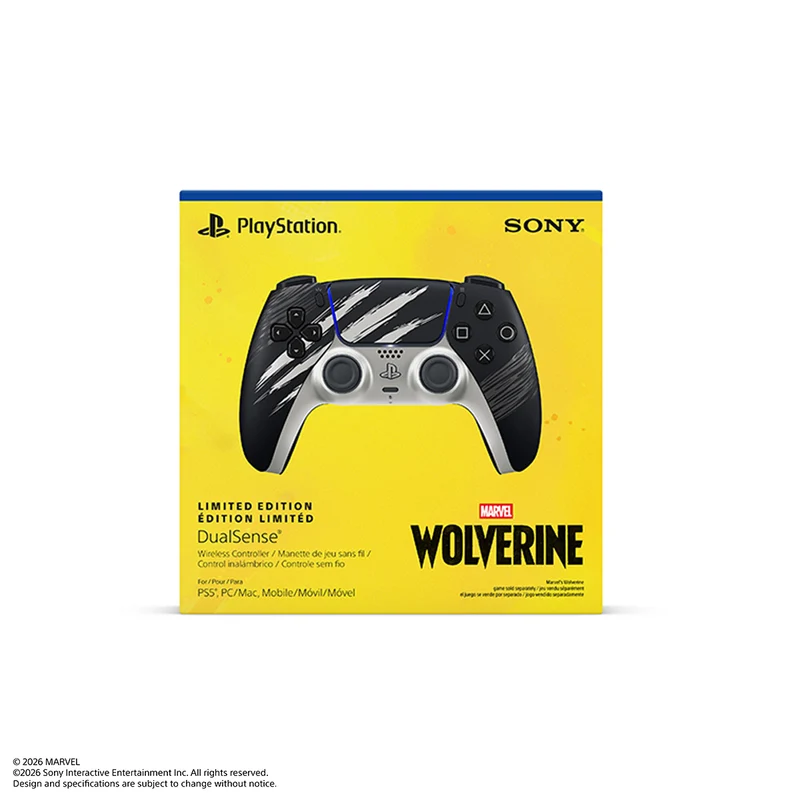 PS5 Dualsense Wireless Controller Marvels Wolverine Adamantium Limited Edition (CFI-ZCT2G ZK)